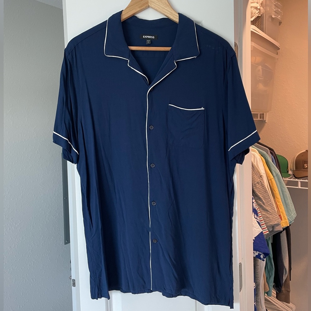 Express Rayon Short Sleeve Shirt